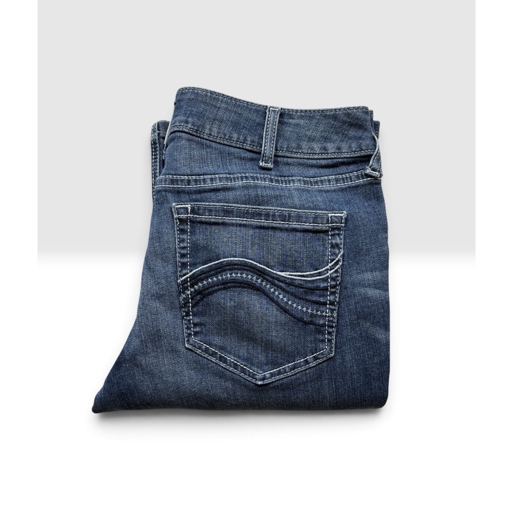 Ariat Women's Real Arrow MR Bootcut Jeans 31 S Mid Rise Stretch Blue Denim -2245 - Picture 4 of 9
